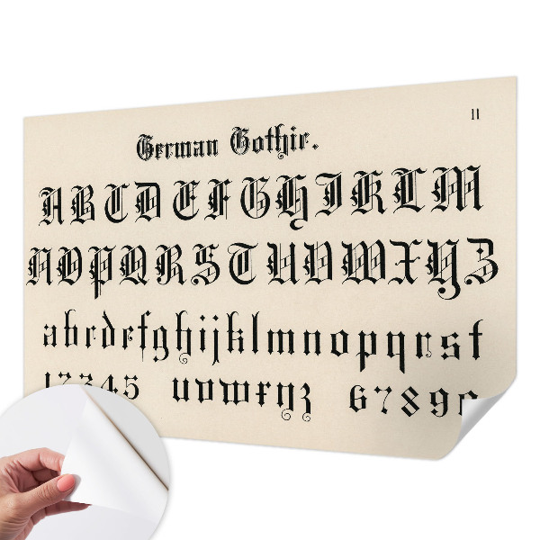 Fototapet för barn Gotiska bokstäver