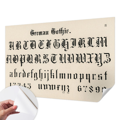 Fototapet för barn Gotiska bokstäver