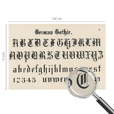 Fototapet för barn Gotiska bokstäver