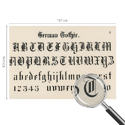 Fototapet för barn Gotiska bokstäver