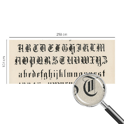 Fototapet för barn Gotiska bokstäver