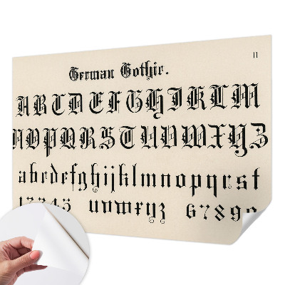 Fototapet för barn Gotiska bokstäver