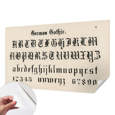 Fototapet för barn Gotiska bokstäver