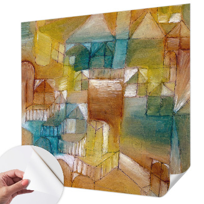 Självhäftande fototapet med geometriska strukturer