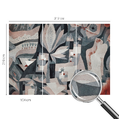 Självhäftande fotovägg Abstraktion av naturen