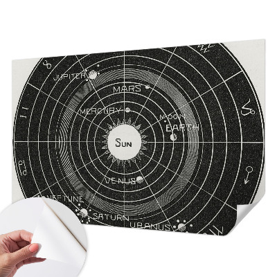 Peel and stick fototapet med motiv av ett kosmiskt diagram
