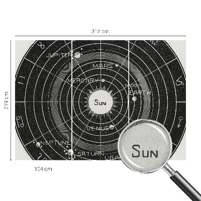 Peel and stick fototapet med motiv av ett kosmiskt diagram