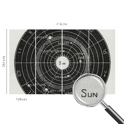 Peel and stick fototapet med motiv av ett kosmiskt diagram