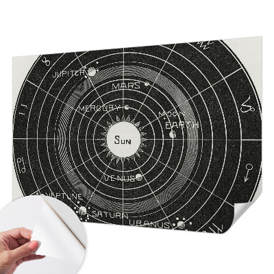 Peel and stick fototapet med motiv av ett kosmiskt diagram