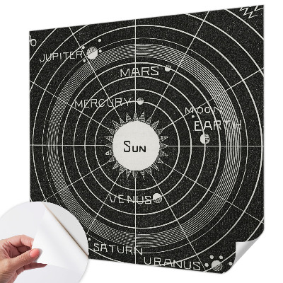 Peel and stick fototapet med motiv av ett kosmiskt diagram