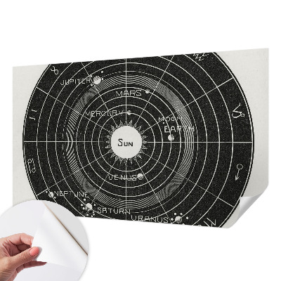 Peel and stick fototapet med motiv av ett kosmiskt diagram