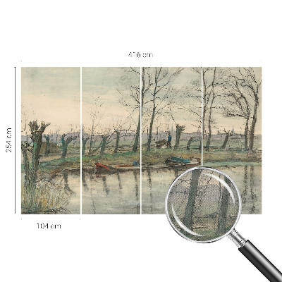 Fototapet för barn Vinterlandskap