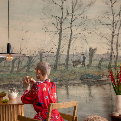 Fototapet för barn Vinterlandskap