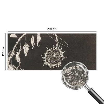 Självhäftande fotovägg Nostalgisk solros