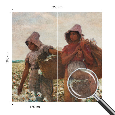 3D fototapet Arbeta ute i fält