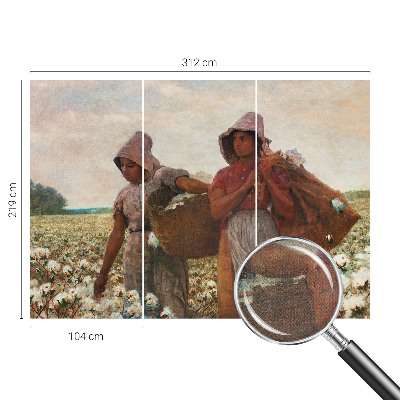 3D fototapet Arbeta ute i fält