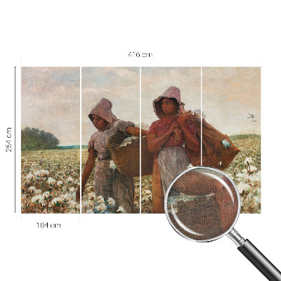 3D fototapet Arbeta ute i fält