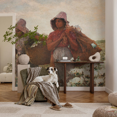 3D fototapet Arbeta ute i fält