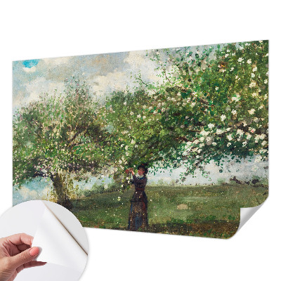 Självhäftande fototapet Vårscen