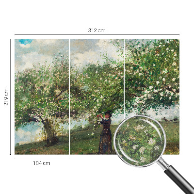 Självhäftande fototapet Vårscen