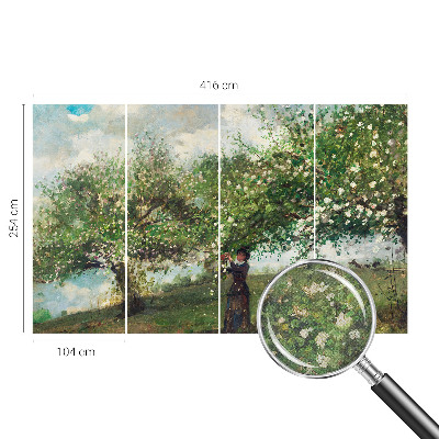 Självhäftande fototapet Vårscen