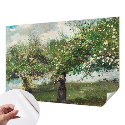 Självhäftande fototapet Vårscen