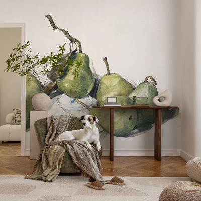 3D fototapet Akvarell päron