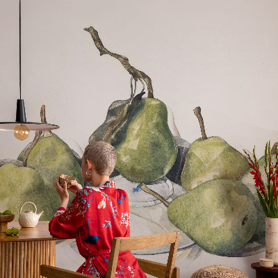 3D fototapet Akvarell päron