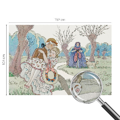 Självhäftande fotovägg Romantisk scen