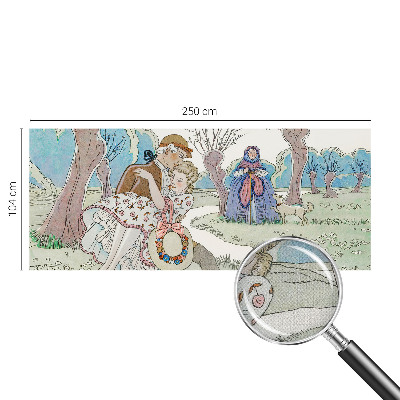 Självhäftande fotovägg Romantisk scen