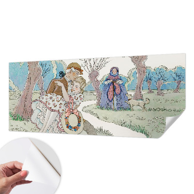 Självhäftande fotovägg Romantisk scen