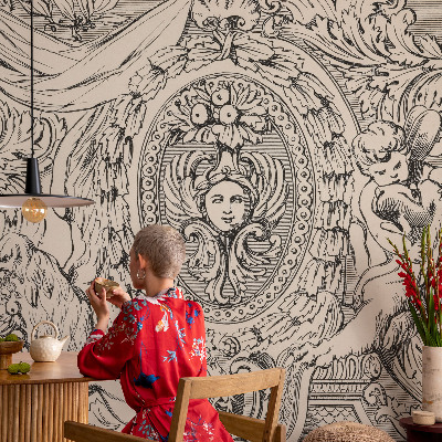 Peel and stick fototapet En mängd prydnadsföremål