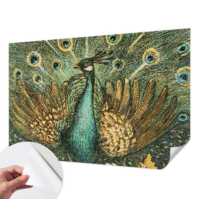 Självhäftande fotovägg Majestätisk påfågel