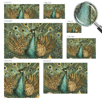 Självhäftande fotovägg Majestätisk påfågel