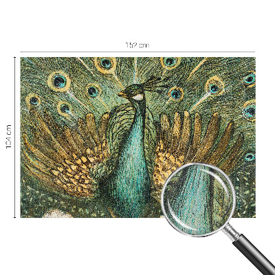 Självhäftande fotovägg Majestätisk påfågel