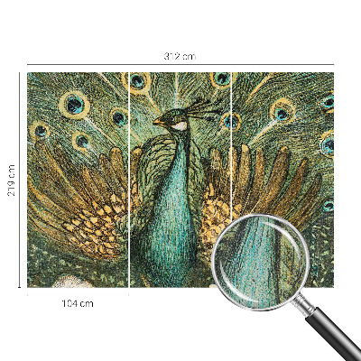 Självhäftande fotovägg Majestätisk påfågel