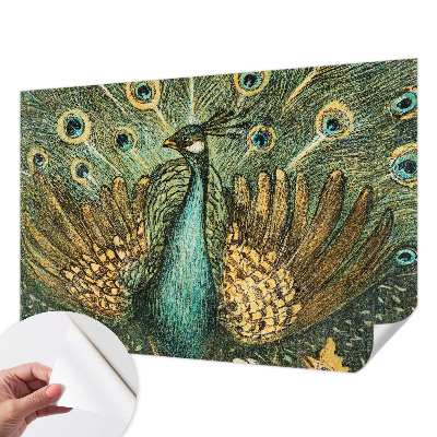 Självhäftande fotovägg Majestätisk påfågel