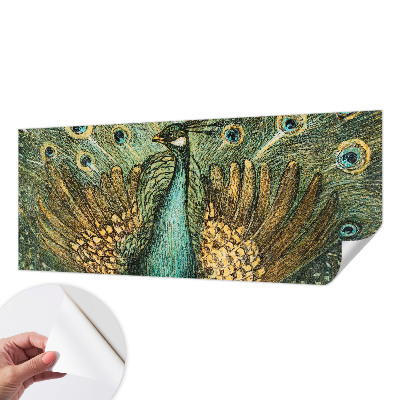 Självhäftande fotovägg Majestätisk påfågel