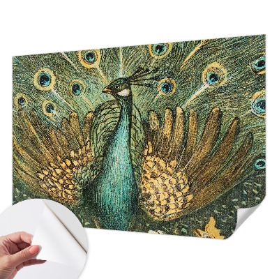 Självhäftande fotovägg Majestätisk påfågel