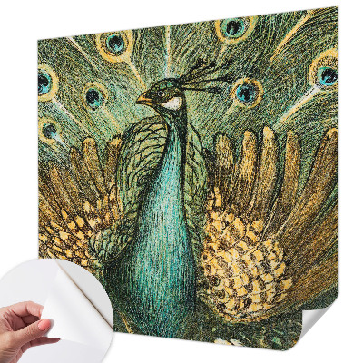 Självhäftande fotovägg Majestätisk påfågel