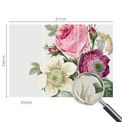 Fototapet för barn med motiv av en blombukett