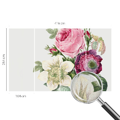 Fototapet för barn med motiv av en blombukett