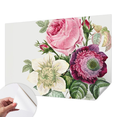 Fototapet för barn med motiv av en blombukett