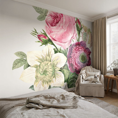 Fototapet för barn med motiv av en blombukett