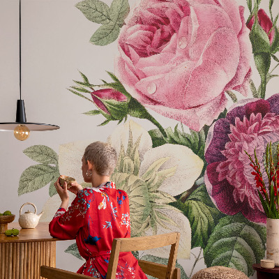 Fototapet för barn med motiv av en blombukett
