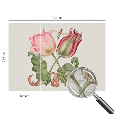 Fototapet barnrum Tulpanskönhet