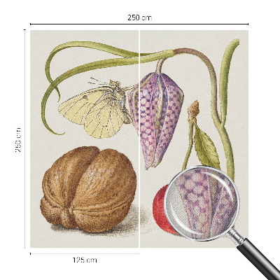 Självhäftande fotovägg Fjärilsväxt