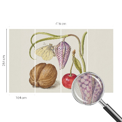 Självhäftande fotovägg Fjärilsväxt