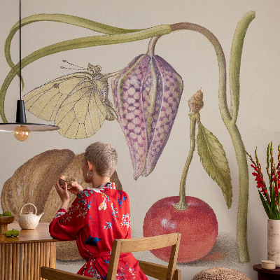Självhäftande fotovägg Fjärilsväxt