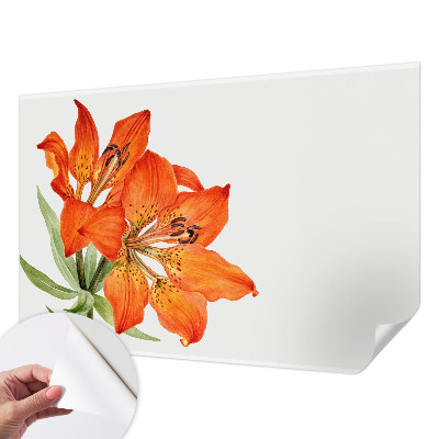Peel and stick fototapet med motiv av en orange lilja